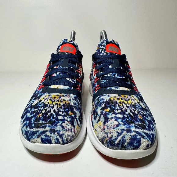 Nike Free Womens Running Shoes Size 6.5 RN 849810-406 Blue Mesh Trail 21 Box 7 - Picture 9 of 9